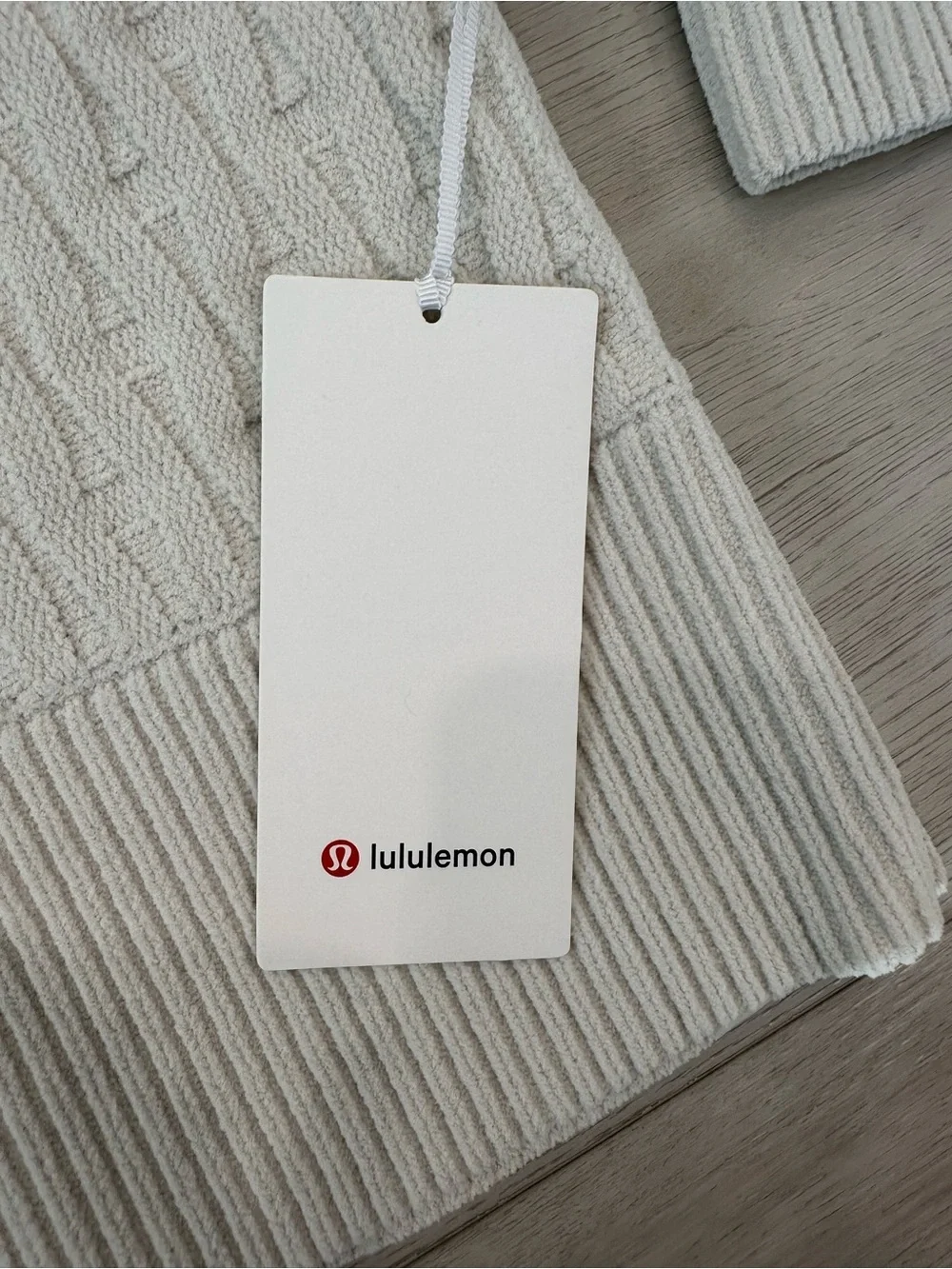 Lululemon Cable-Knit Relaxed-Fit Sweater Bone XS NWT